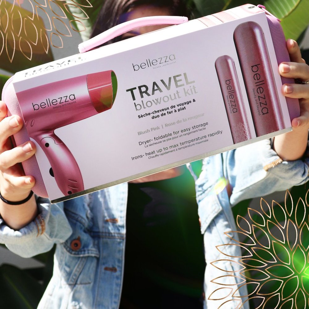 Bellezza Blush Pink Travel Blowout Kit